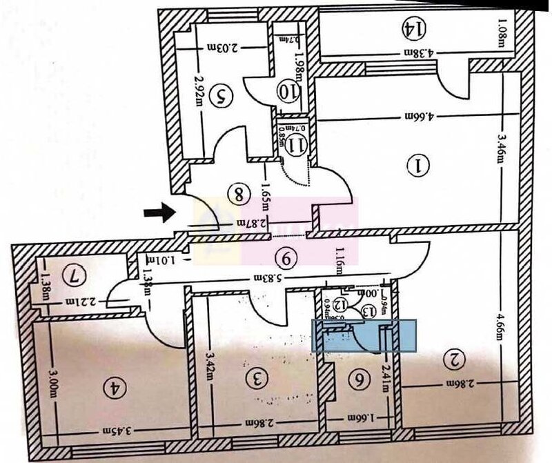 Vanzare apartament 4 camere Titan, metrou M1 si M3
